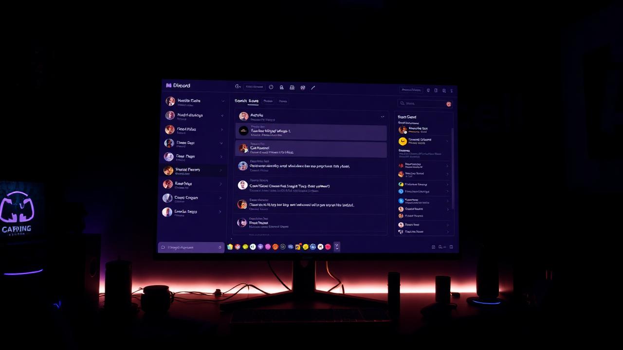 Active Discord gaming community server with channels and member engagement